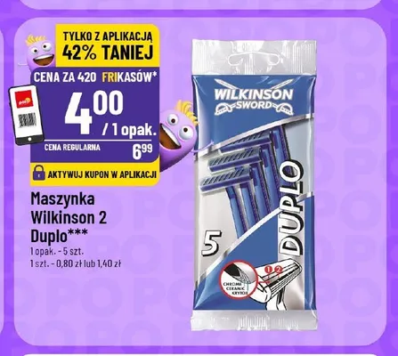 Maszynka do golenia Wilkinson Sword 2 Duplo promocja w POLOmarket