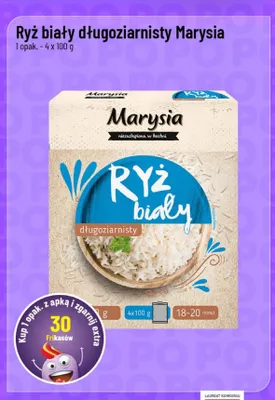 Ryż biały długoziarnisty Marysia 4-pak 100 g promocja w POLOmarket