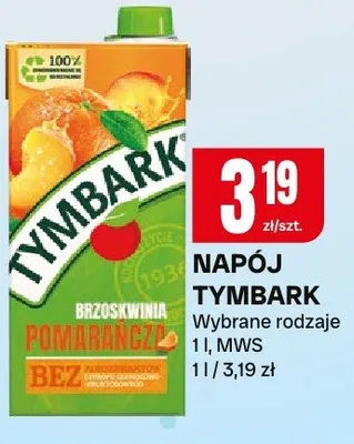 Napój Tymbarek Wybrane rodzaje promocja w Chorten