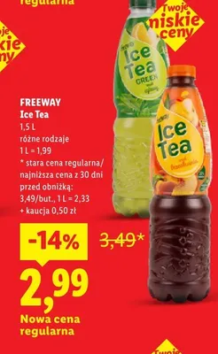 Ice Tea Freeway promocja w Lidl