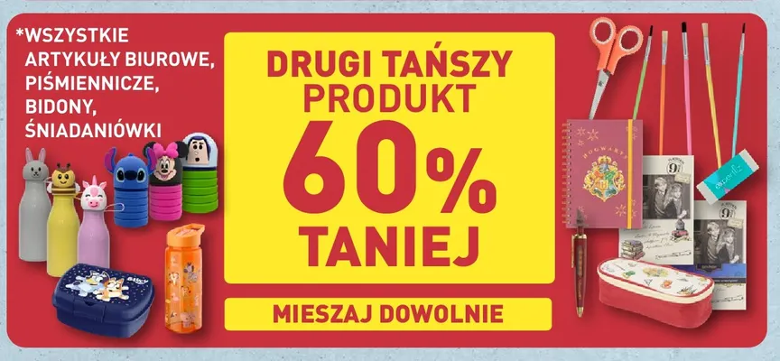 Artykuły biurowe, piśmiennicze, bidony, śniadaniówki promocja w Aldi
