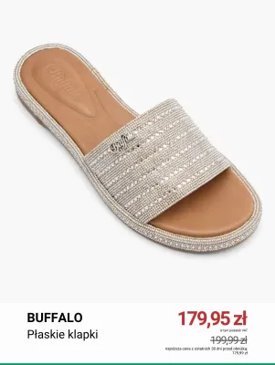 Klapki płaskie Buffalo promocja w Deichmann