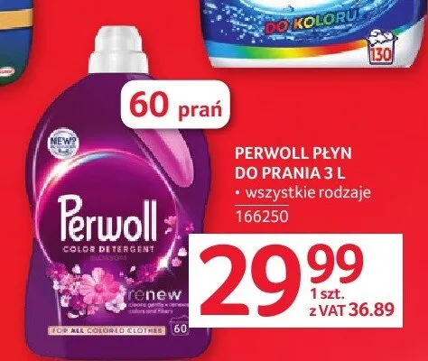 Płyn do prania Perwoll 3l promocja w Selgros