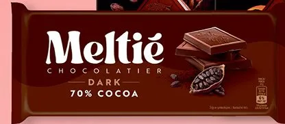 Czekolada gorzka Meltié 70% kakao promocja w Biedronka