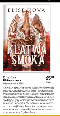 Książka Klątwa smoka Elise Kova promocja w Empik