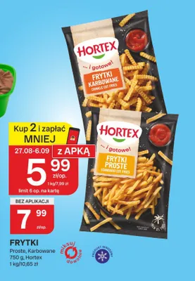 Frytki karbowane Hortex promocja w Chorten