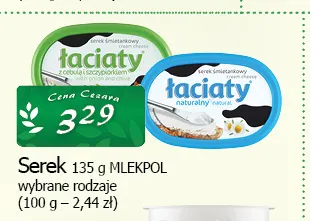Serek Łaciate naturalny Mlekpol promocja w CEZAR Delikatesy