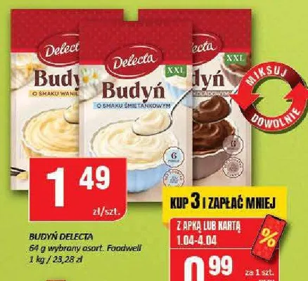 Budyń desserowy promocja w Chorten