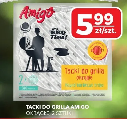 Tacki do grilla okrągłe promocja w Top Market