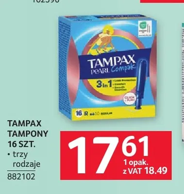 Tampony Tampax 16 szt. promocja w Selgros