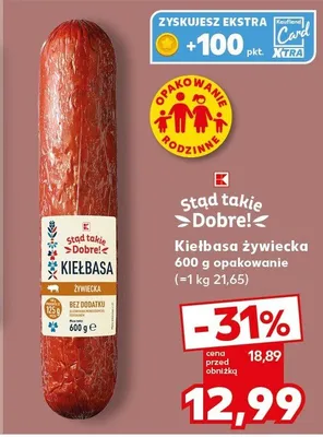 Kiełbasa żywiecka Stąd takie Dobre promocja w Kaufland