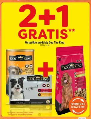 Karma dla psów sucha Dog The King z wołowiną i warzywami promocja w POLOmarket