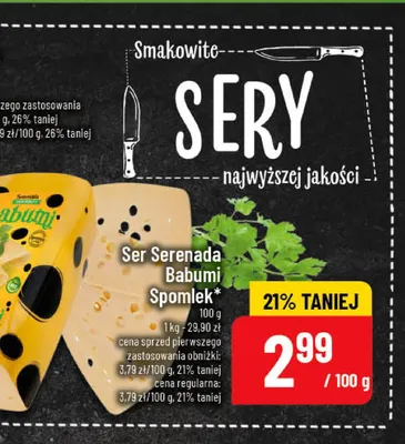 Ser Babumi Serenada Spomlek promocja w POLOmarket