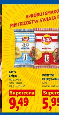 Chipsy Lay's Polska Kiełbasa promocja w Lidl