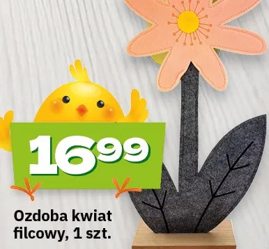 Ozdoba kwiat filcowy promocja w Twój Market