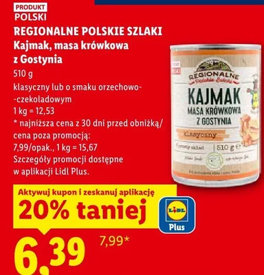 Kajmak masa krówkowa z Gostynia promocja w Lidl