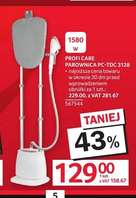 Parownica PROFI CARE PC-TDC 3128 1580W promocja w Selgros