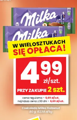 Czekolada Milka Hazelnut promocja w emma MARKET