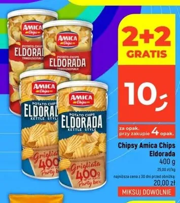 Chipsy Amica Chips Eldorada Tradizionali promocja w Dealz
