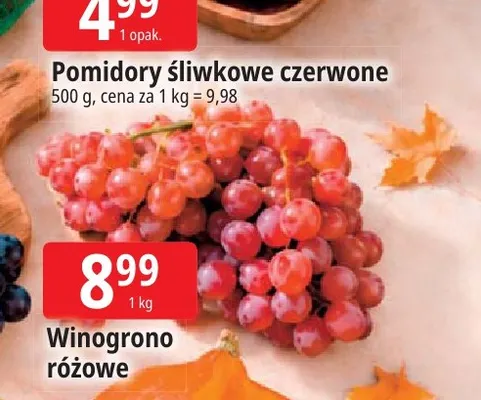 Winogrona różowe promocja w Leclerc
