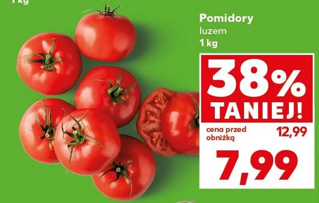 Pomidory luzem promocja w Kaufland