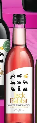 Wino różowe Jack Rabbit White Zinfandel promocja w Żabka