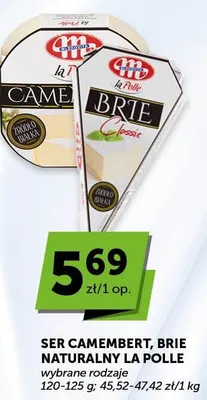 Ser Camembert naturalny La Polle Mlekovita promocja w Euro Sklep