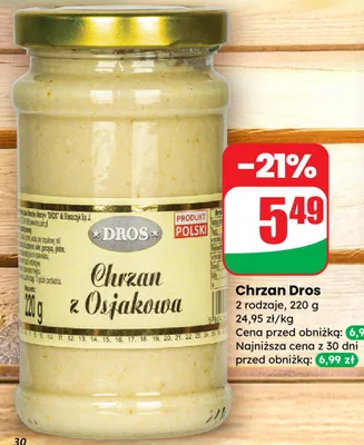 Chrzan z Osjakowa promocja w Dino