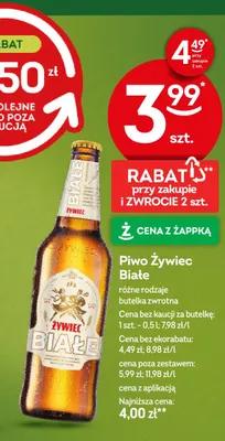 Piwo Żywiec Białe promocja w Żabka