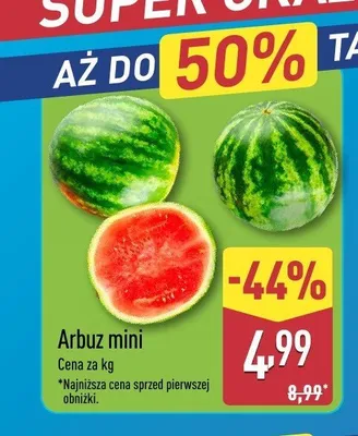 Arbuz mini promocja w Aldi