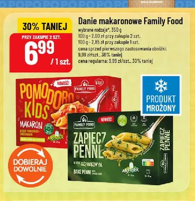 Danie makaronowe Pomodoro Kids Family Food promocja w POLOmarket