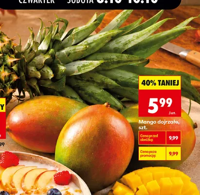 Mango dojrzałe promocja w Biedronka