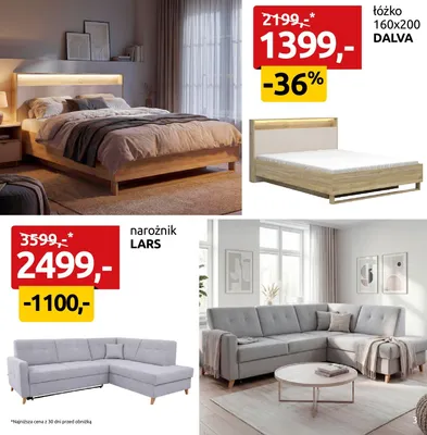 Łóżko 160x200 Dalva promocja w Black Red White