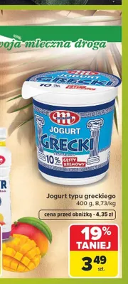 Jogurt typu greckiego Mlekovita promocja w Carrefour