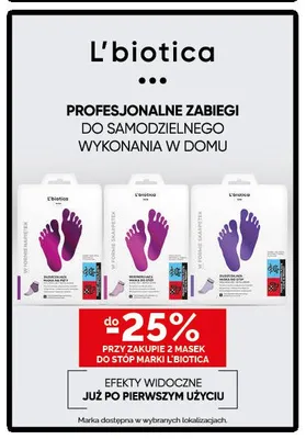 Złuszczająca maska do stóp L'biotica promocja w Ziko Dermo