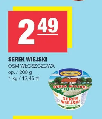 Serek wiejski OSM Włoszczowa promocja w SPAR