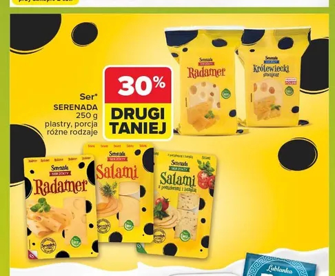 Ser Salami z pomidorami i bazylią Serenada plastry promocja w Carrefour Market