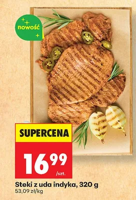 Steki z uda indyka promocja w Biedronka