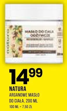 Arganowe masło do ciała promocja w Drogerie Natura