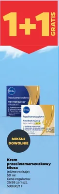 Krem przeciwzmarszczkowy Nivea Rewitalizujący na dzień SPF 15 promocja w Netto