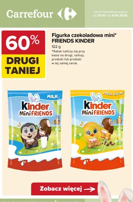 Figurka czekoladowa mini milk promocja w Carrefour