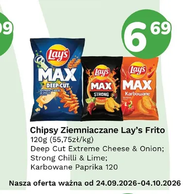 Chipsy ziemniaczane Lay's Frito Strong Chilli & Lime promocja w Limonka