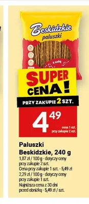 Paluszki Beskidzkie z solą promocja w Twój Market