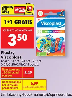 Plastry Viscoplast promocja w Biedronka