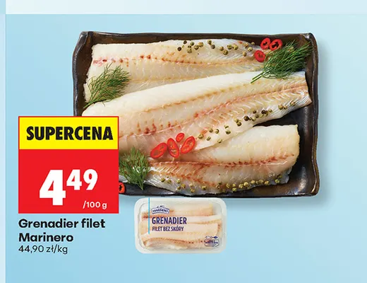 Grenadier filet Marinero promocja w Biedronka