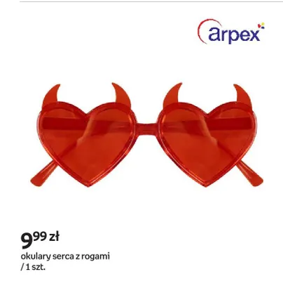 Okulary serca z rogami promocja w Empik
