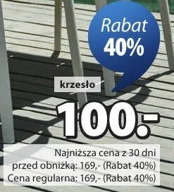 Krzesło promocja w Jysk