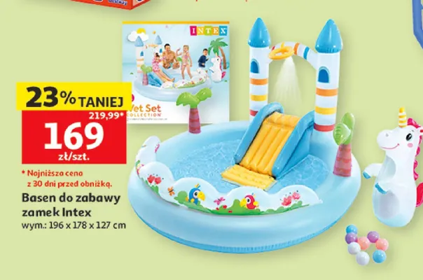 Basen do zabawy zamek Intex promocja w Auchan