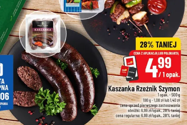 Kaszanka Rzeźnik Szymon promocja w POLOmarket