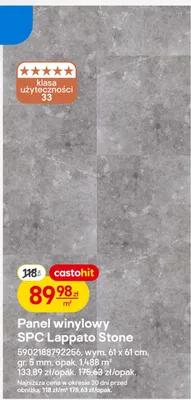Panel winylowy SPC Lappato Stone promocja w Castorama